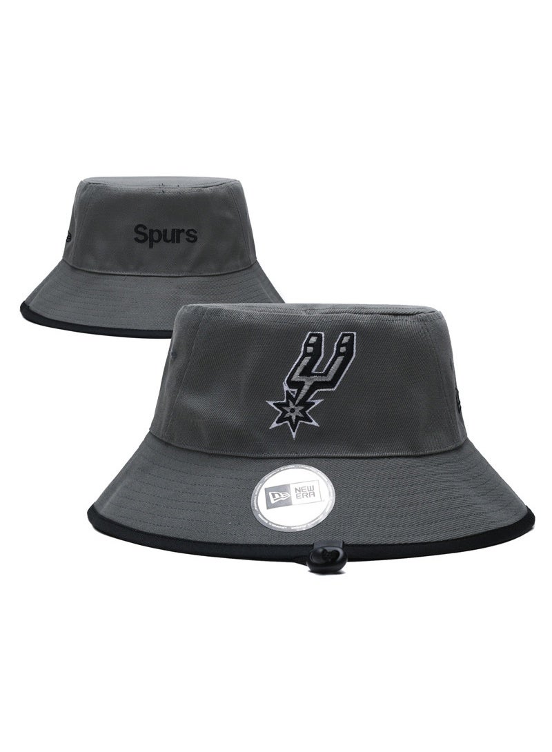 NEW ERA Dark Grey San Antonio Spurs Casual Reversible Bucket Hat